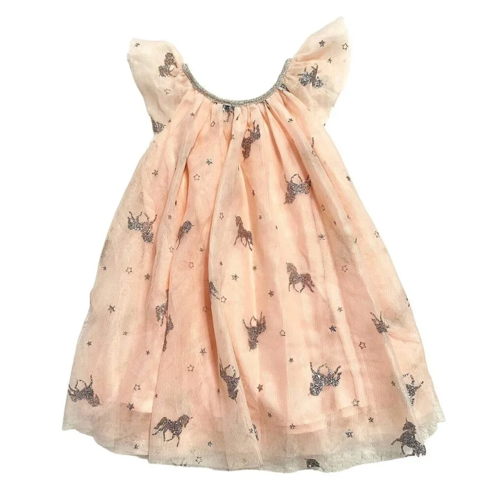 Zunie 3T Sparkly Unicorn Tulle Party Dress